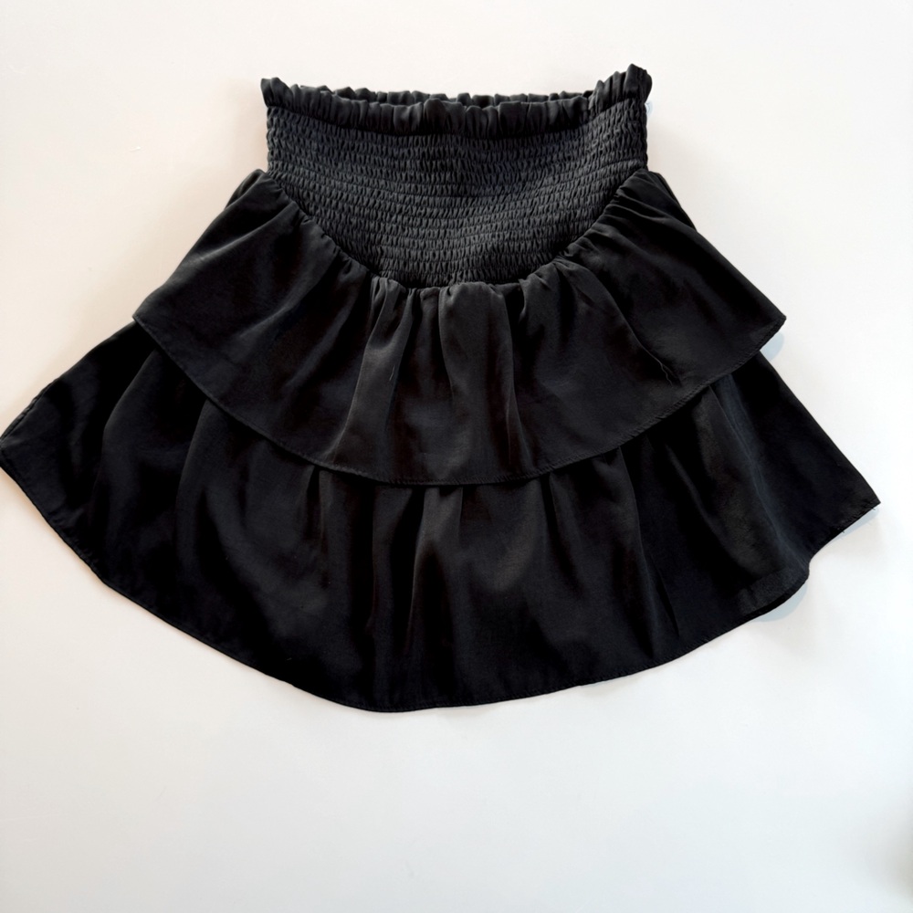 Altar'd State~Skirt~Women’s XS~ Black~Mini~Ruffles~Lined w/Shorts~ High Waisted